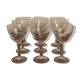 Suite de 9 verres à vin