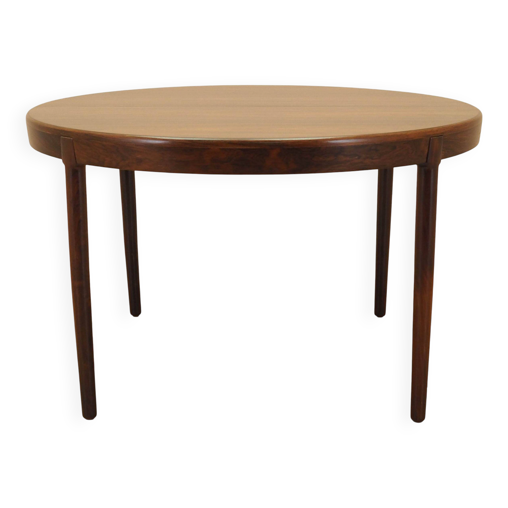 Round rosewood table, 1960, designer: Harry Østergaard, Randers Møbelfabrik