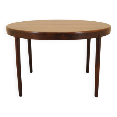 Table ronde en palissandre, 1960, designer : Harry Østergaard, Randers Møbelfabrik