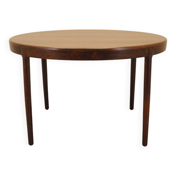 Table ronde en palissandre, 1960, designer : Harry Østergaard, Randers Møbelfabrik
