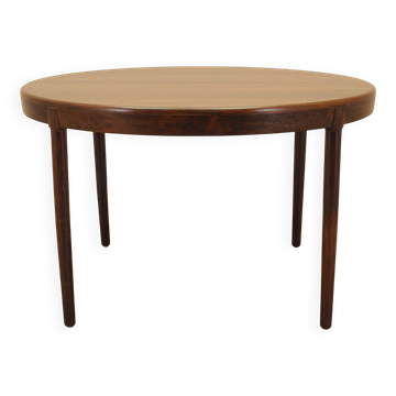 Round rosewood table, 1960, designer: Harry Østergaard, Randers Møbelfabrik