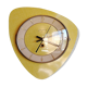 Vintage clock, "Yellow Bayard" wall clock