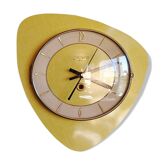 Vintage clock, "Yellow Bayard" wall clock
