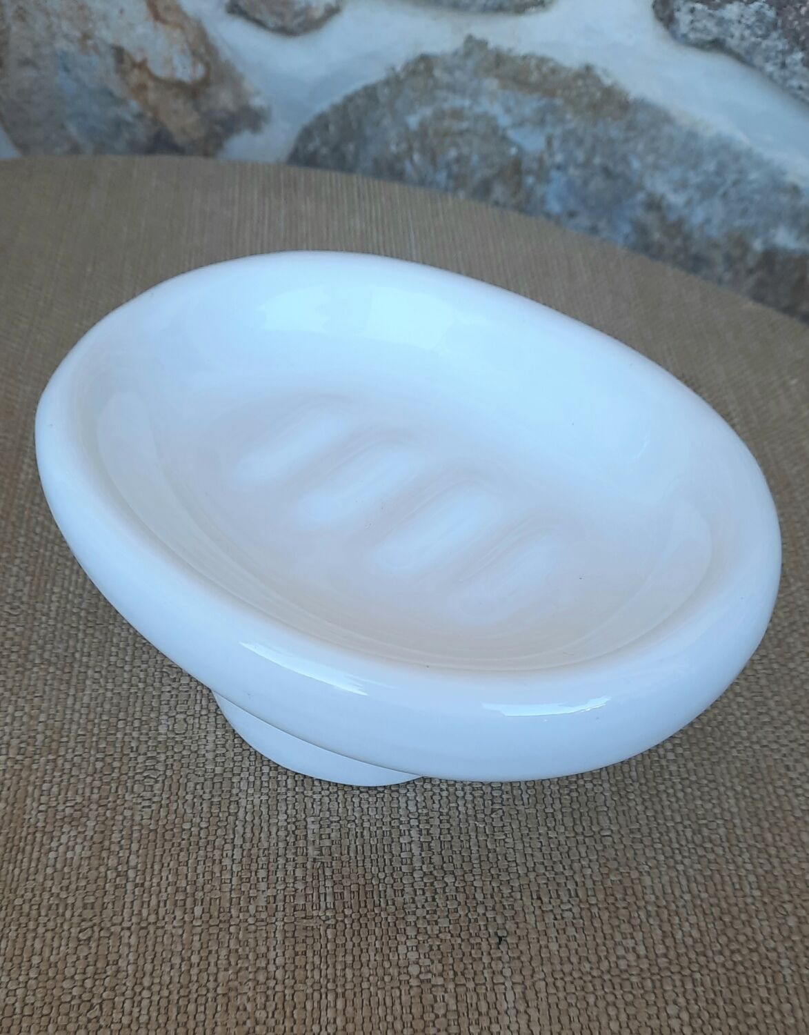 Old soap dish to stand