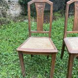 Paire de chaises ancienne en bois