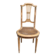 Louis XVI lyre chair, solid wood, caned.