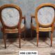 Pair of Louis XVI style armchairs with medallion backs, 20th century