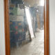 Mirror with molded solid oak frame 81x135cm
