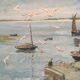 Tableau ancien marine Bretagne