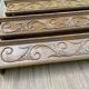 Old wooden curtain cover