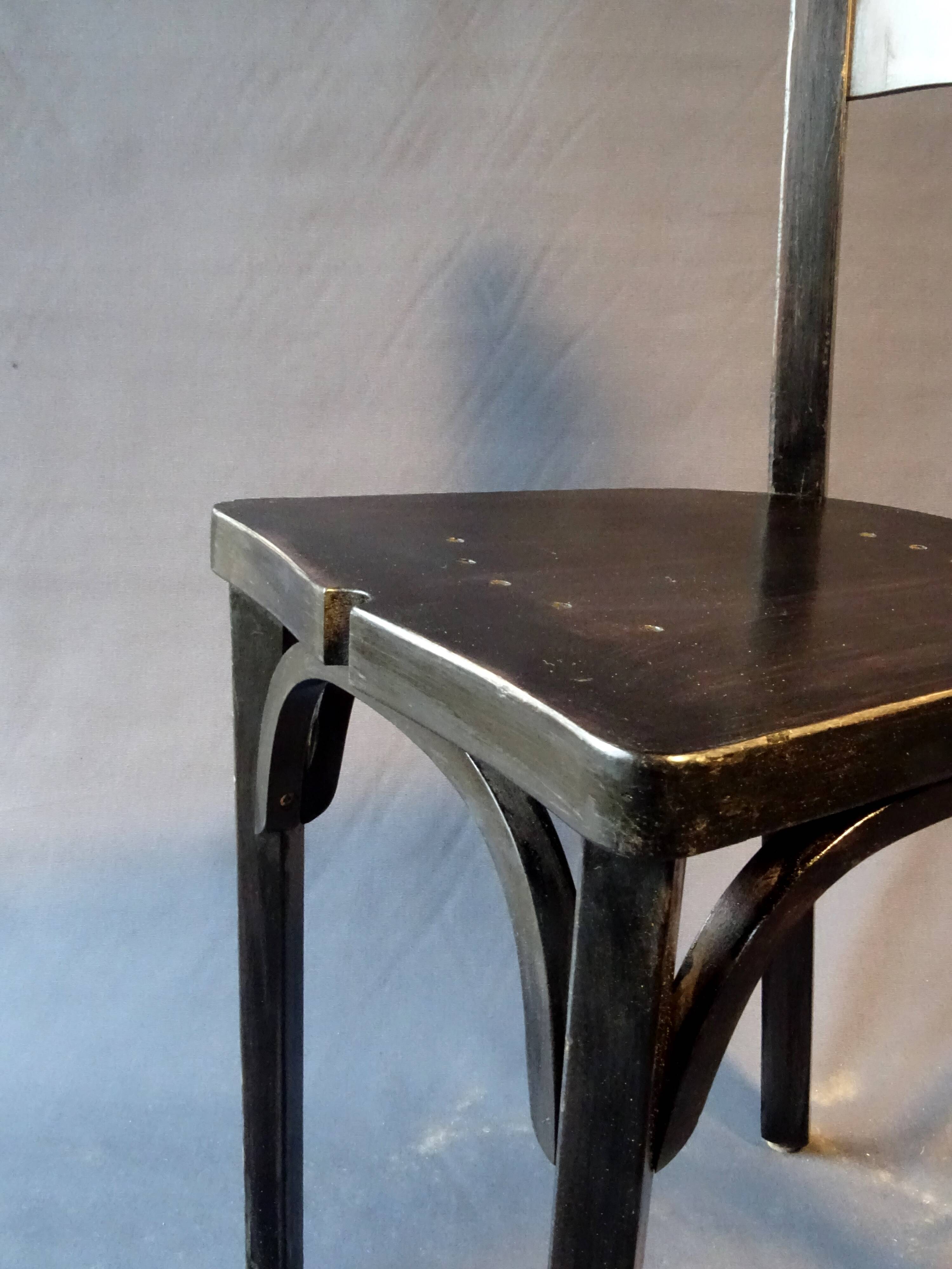 2 chairs BAUMANN 1970 black - Rare model, beautiful state