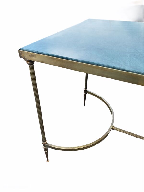 Table basse laiton et Marbre design 1960'