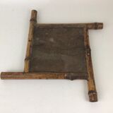 Beveled bamboo mirror