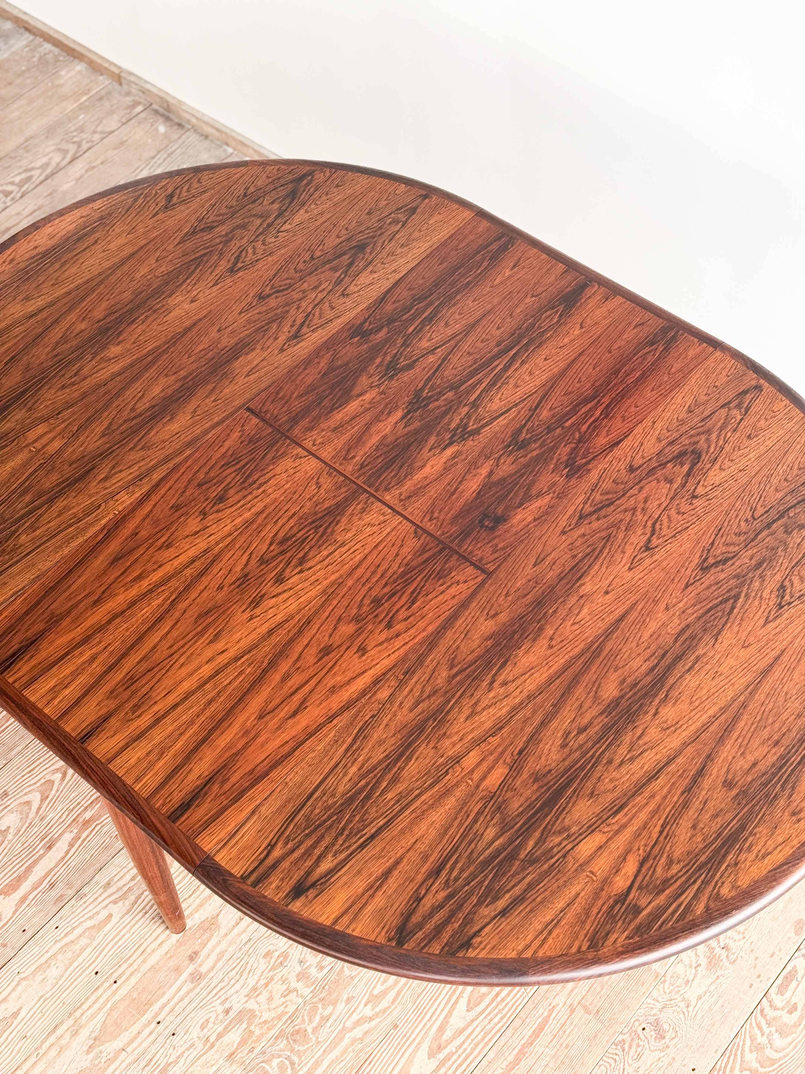 Table à manger danoise Mid-Century Modern en palissandre, Niels O. Møller