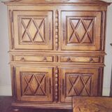 Ancien buffet d'antiquaire Louis XIII chêne massif