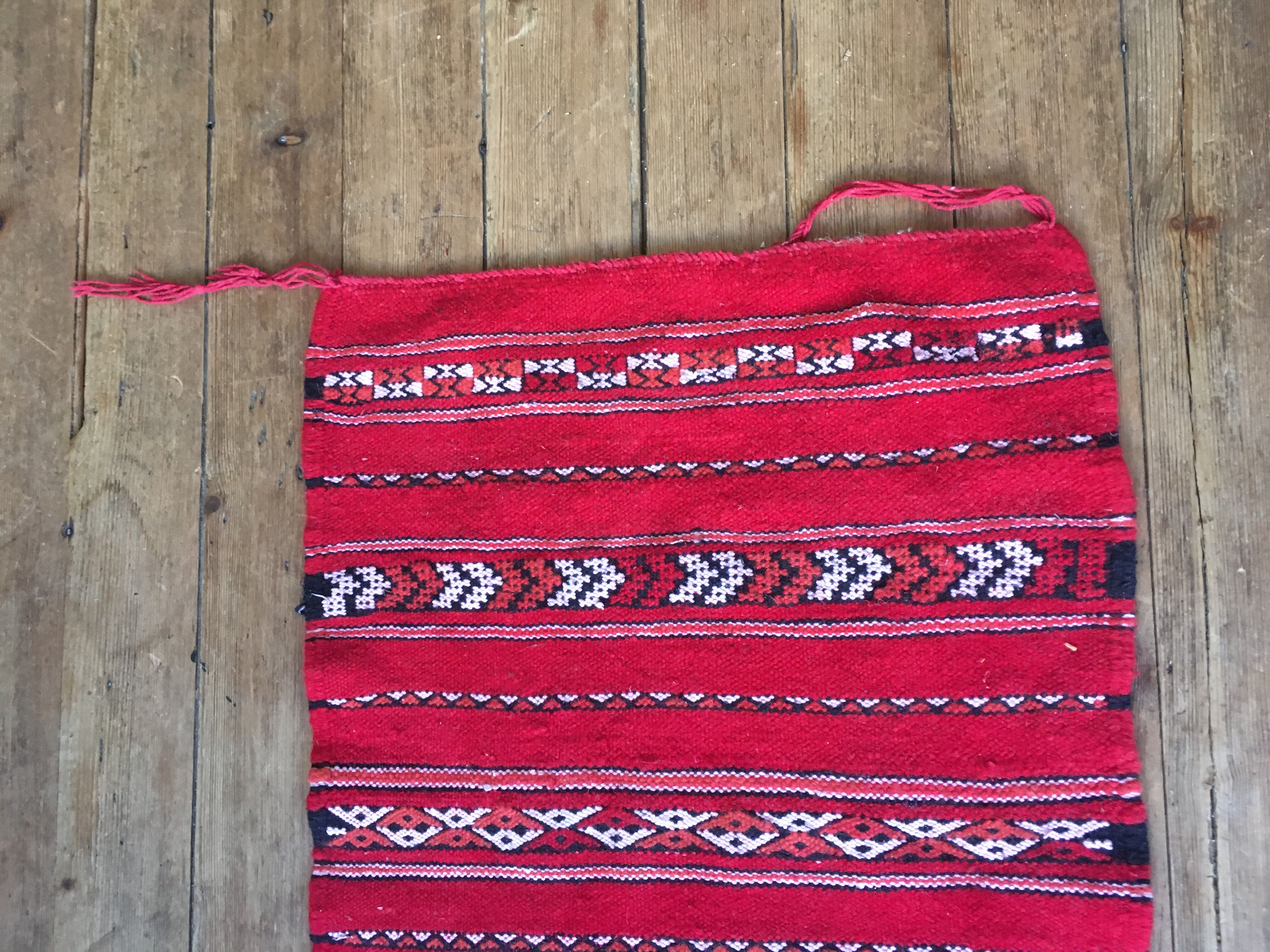 Vintage Berber carpet  120x50cm