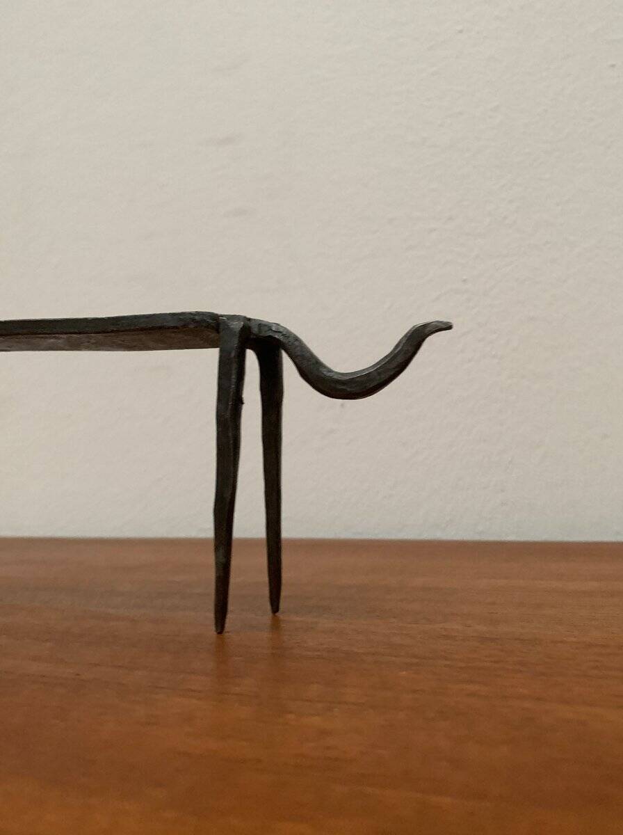 Mid-century wrought iron animal sculpture