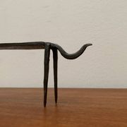 Mid-century wrought iron animal sculpture