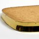 Huge Mid Century "Zier-Form" wall mirror with heavy brass frame with Label