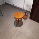 2 vintage tripod stools