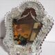 Venetian mirror 22cm X 24 cm Murano glass to pose 50s
