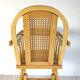Chaise pour bébé vintage en bois et cannage