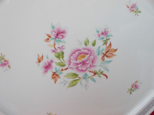 Limoges porcelain octagonal serving dish decorators Nath & Cath