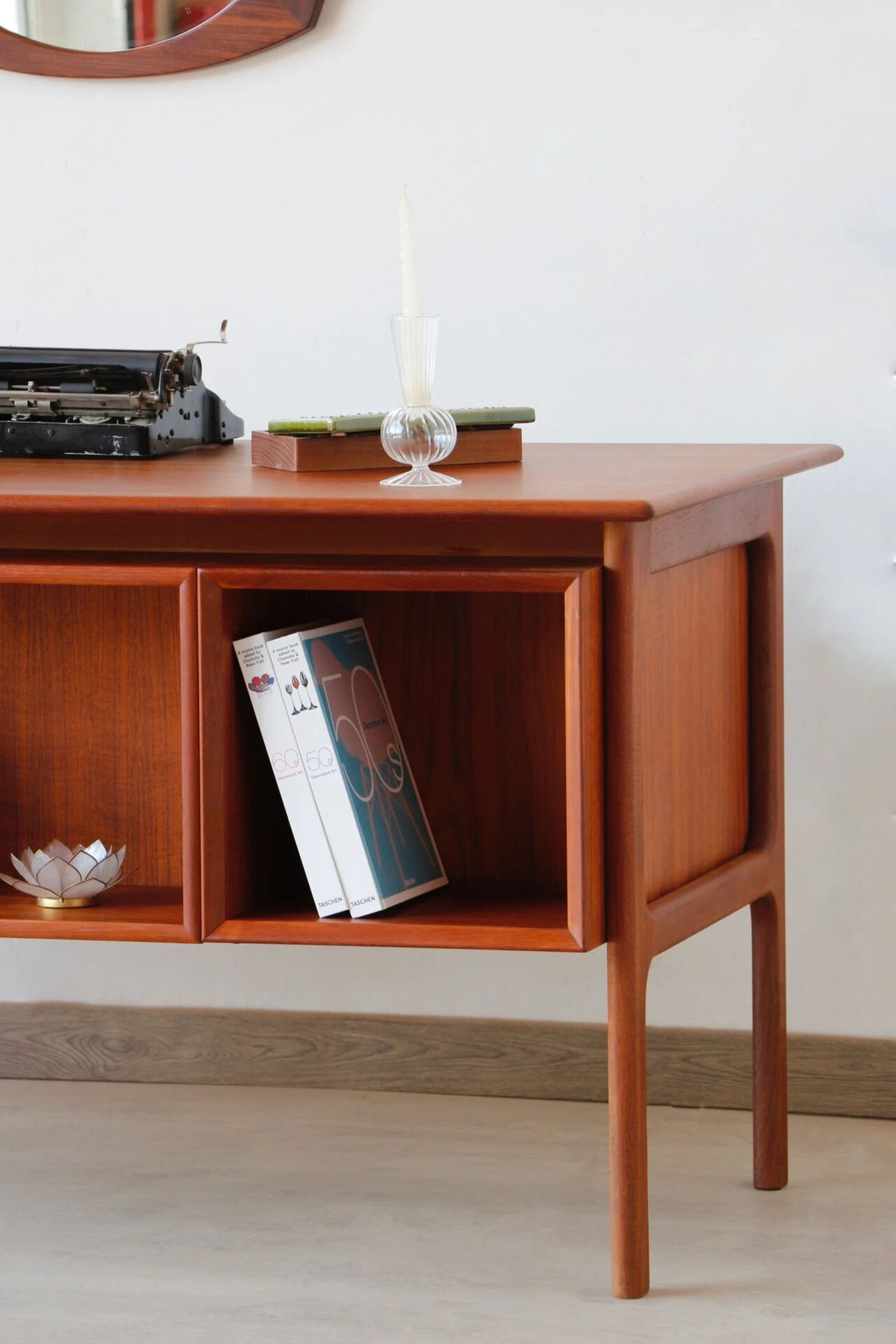 Danish desk from the 1960s by Erik Brouer – solid teak
