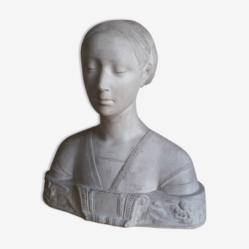 Buste en plâtre de femme ateliers du Louvre