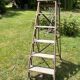 Antique wooden painter's stepladder