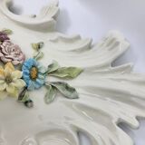 Farnesiana Mirror by Carlo Corvi in ceramic Italy 1950