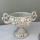Ensemble Capodimonte – Coupe sur piédouche et plat décoratif
