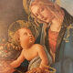 Religious icon on gilded wood: The Madonna of the Book