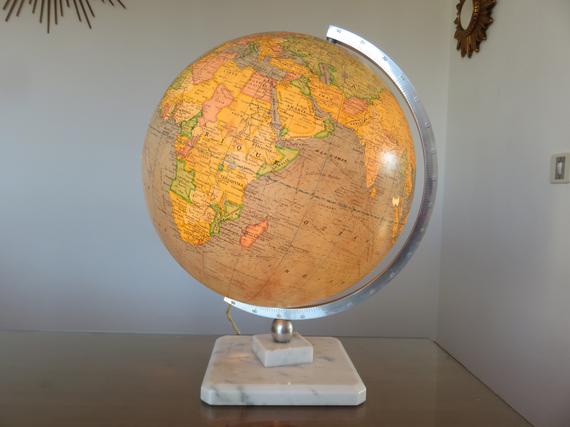 Globe Earth Girard and informed Baker years 40 50