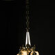 Ar Deco Brass 4-flamming Chandelier, 1920s