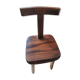 Chaise T en orme massif 1950