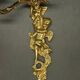 Pair of large Louis XV style wall lights - gilded bronze