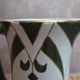 Vintage Art Deco toilet jug – Green and gold geometric design – Vintage vase