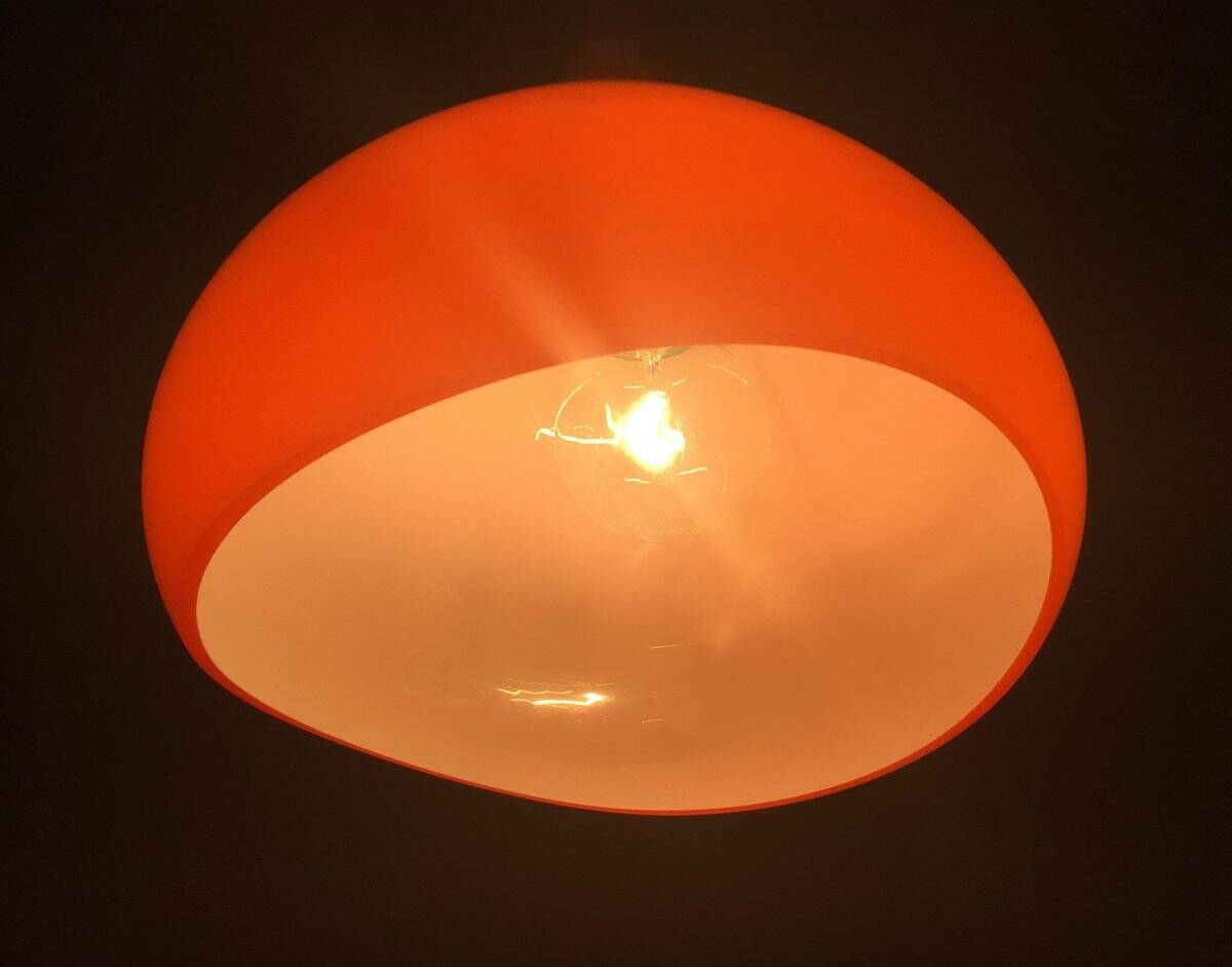 Krokus P1061 pendant lamp, mid-century Danish by Sigvard Bernadotte and Acton Bjørn for Nordisk Solar.