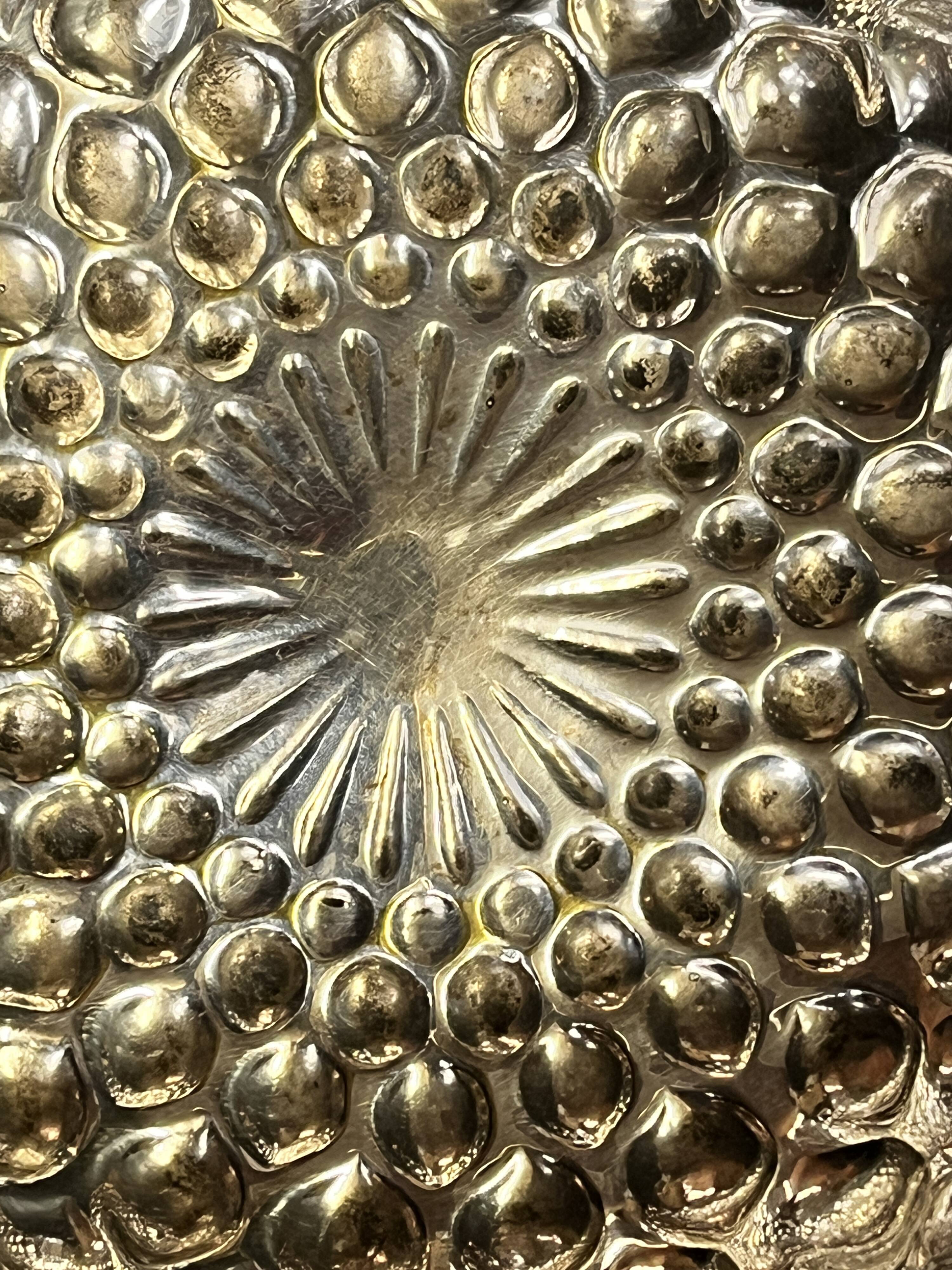 Empty pocket cup in silver metal 20th century