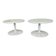 2 White Paulin Artifort Side tables for Regis