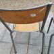 Lot de trois chaises d'école vintage
