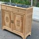 Parisian buffet in Art Deco style, renovated in raw solid oak and terrazzo marble 193.