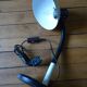 White articulated desk lamp, vintage 1960s