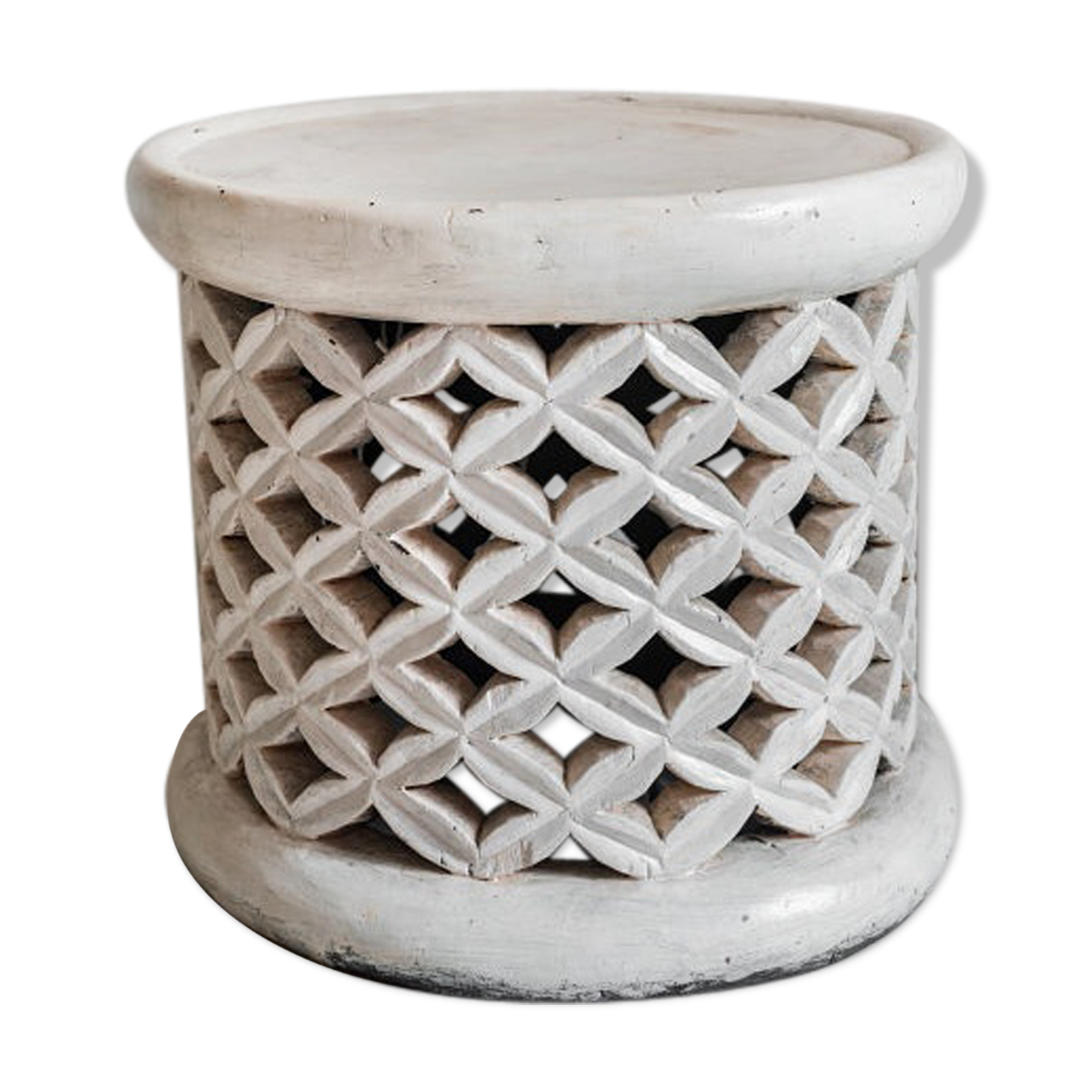 Stool table low Bamiléké