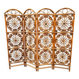 4-leaf peacock rattan screen