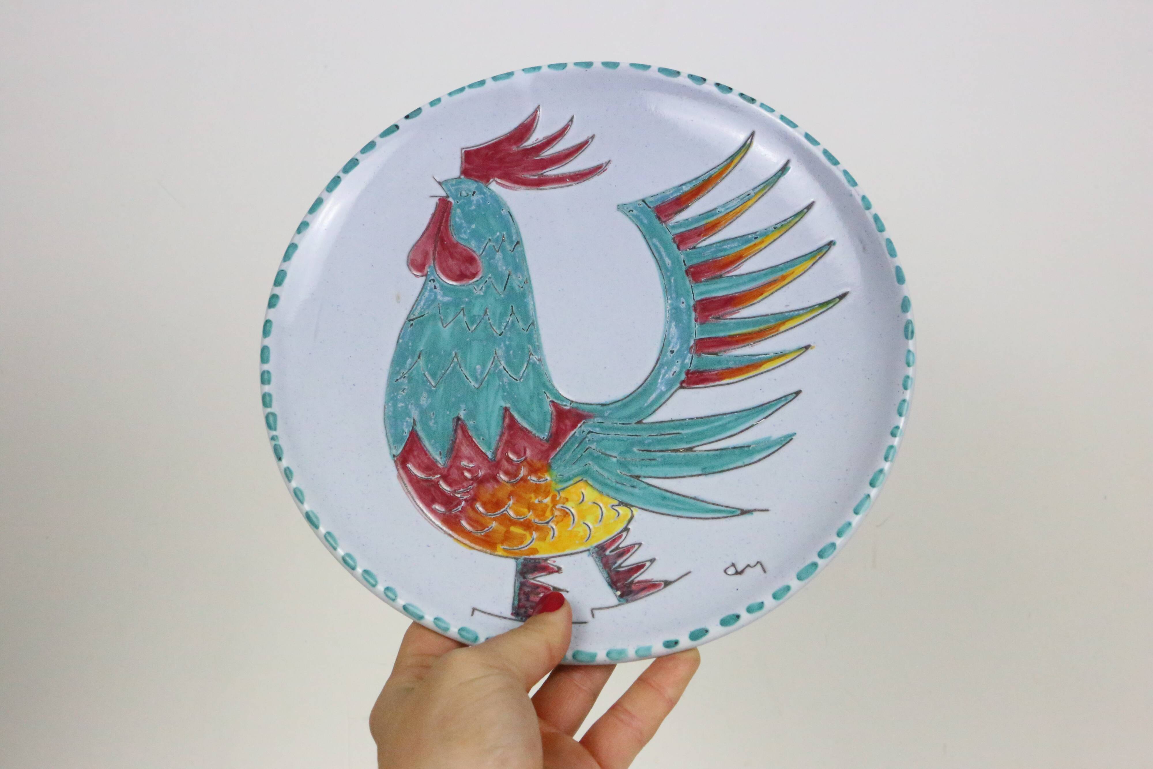 Vintage Rooster Plate