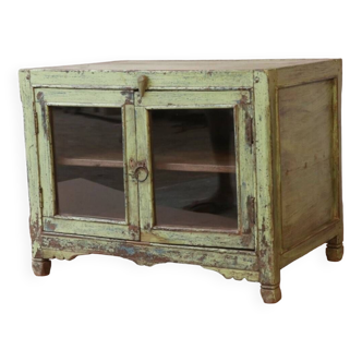 Small old Burmese piece of furniture in solid teak