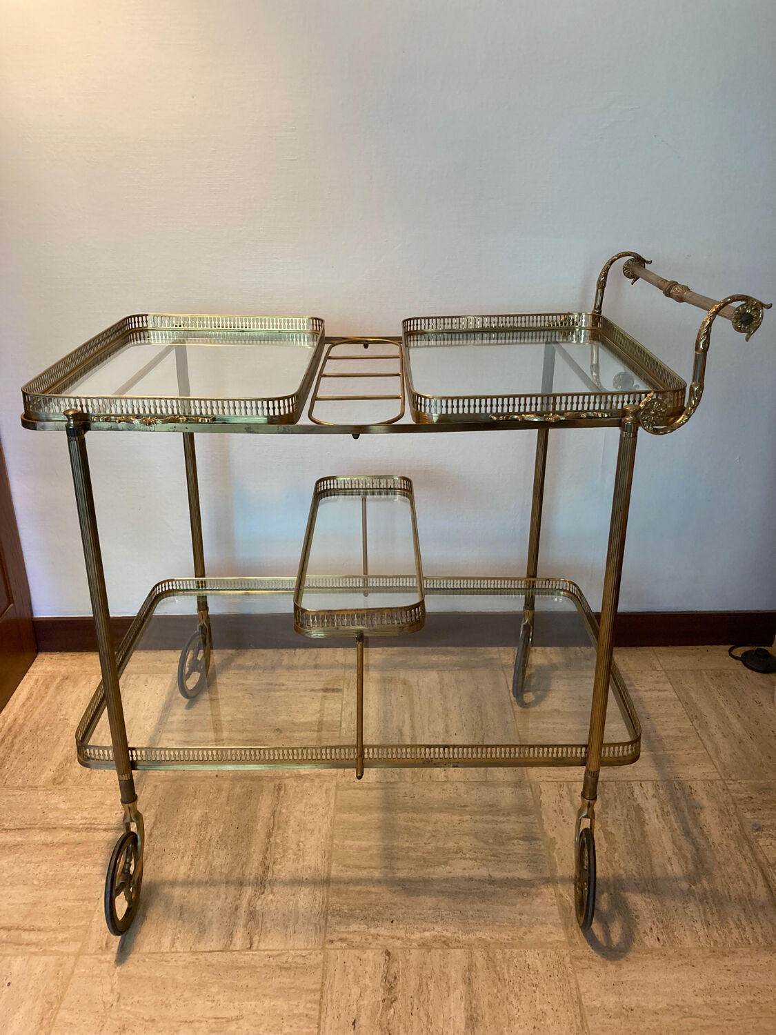 Neoclassical bar cart from the 1950s