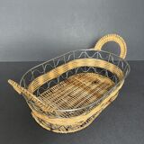 Wicker and metal bannette